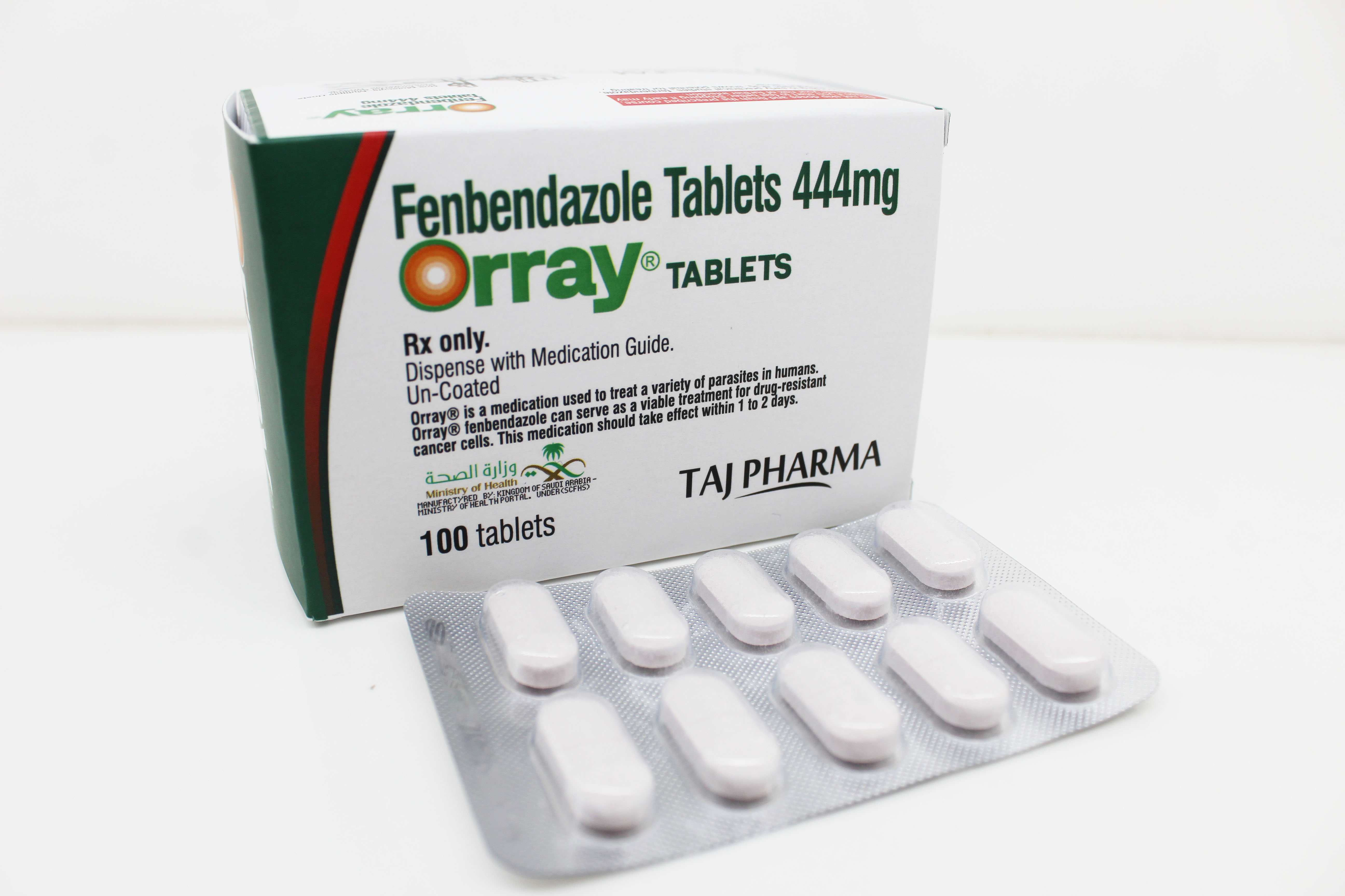 Fenbendazole Tablets 444mg - Fenbendazole Tablets 444mg Manufacturer & Supplier manufactured by Taj Pharma India for global export